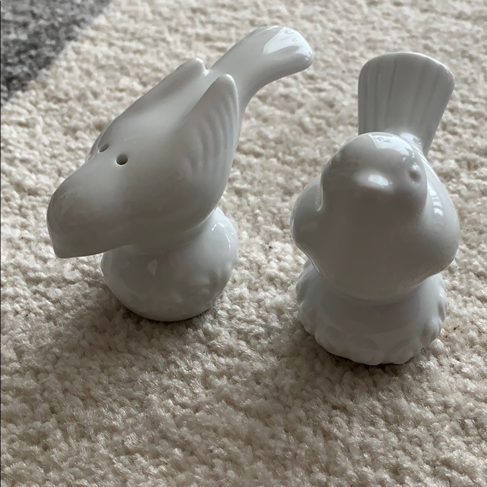 White Dove Salt and Pepper Shakers